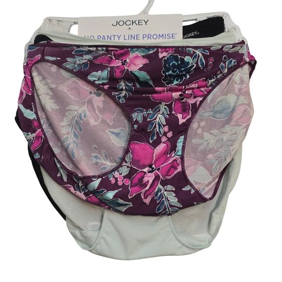 Jockey No Panty Line Microfiber Stretch Hip Brief Panties 3 pair Size 6 NWT - Picture 1 of 7